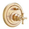[D35102640.427] Randall Pressure Balanced Tub/Shower Valve Trim With Cross Handle - Satin Brass