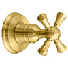 [D35102740.144] Randall 1/2 Inch Or 3/4  Inch Wall Valve Trim With Cross Handle - Satin Brass