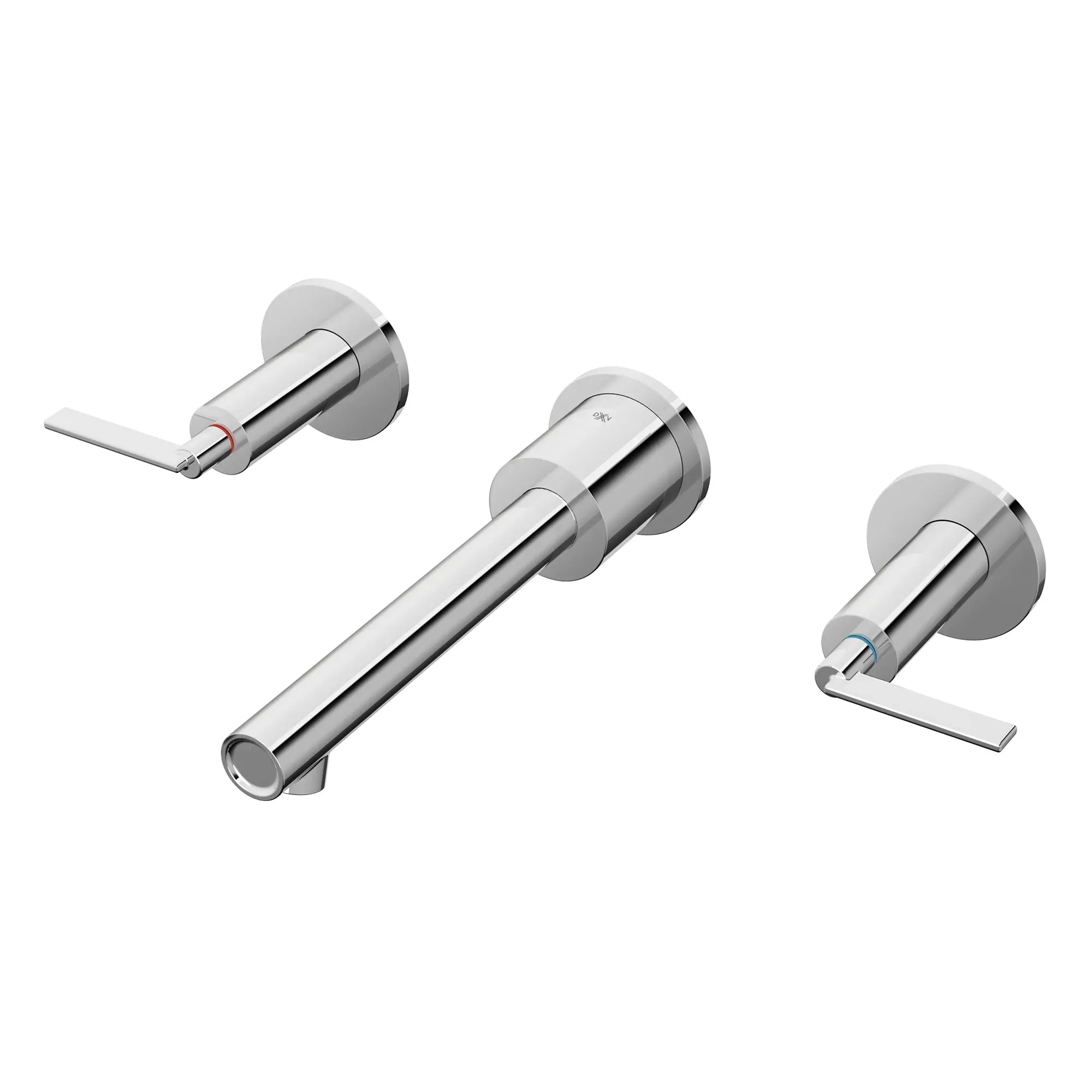 Percy® 2-Handle Wall Mounted Bathroom Faucet with Indicator Markings and Lever Handles // POLISHED CHROME // 93767_D35105450RB100_L_CDNwebp.webp