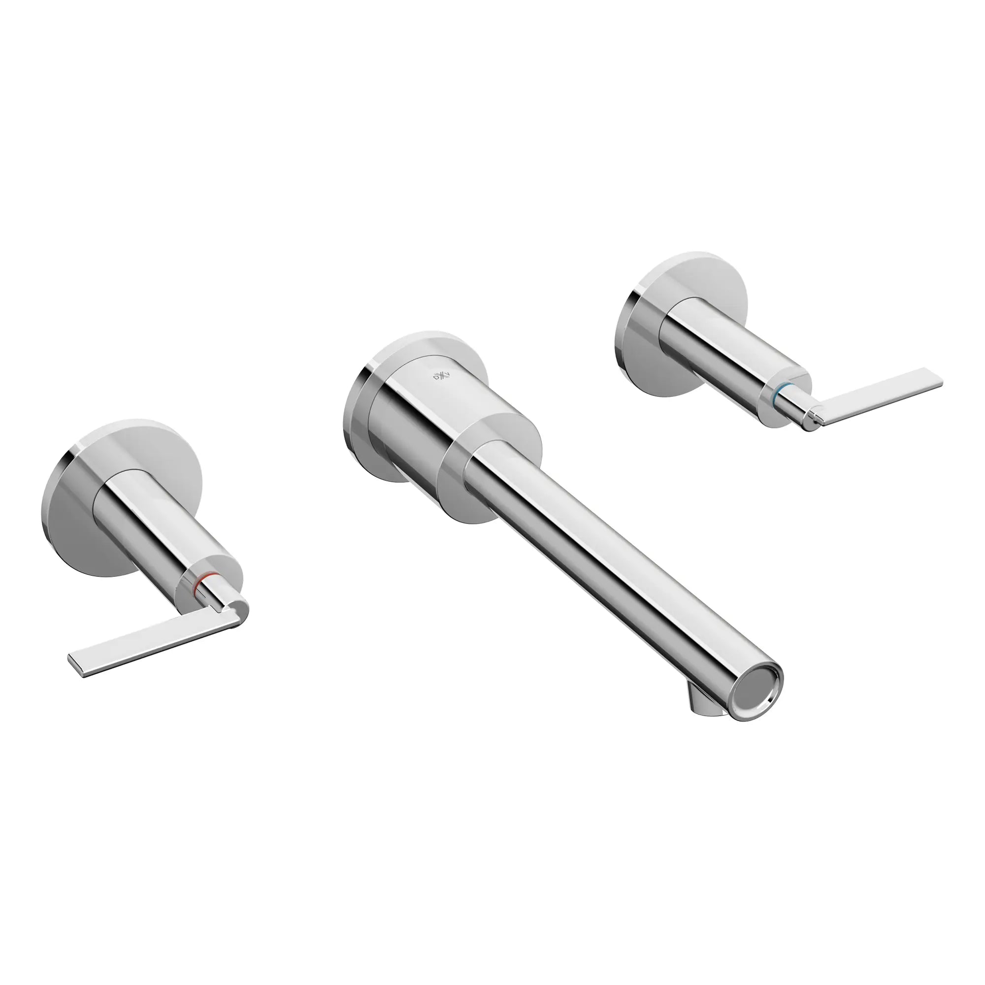 Percy® 2-Handle Wall Mounted Bathroom Faucet with Indicator Markings and Lever Handles // POLISHED CHROME // 93773_D35105450RB100_R_CDNwebp.webp