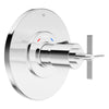 [D35105514RB.100] Percy Thermo Valve Trim Cross Handle - Brushed Nickel