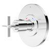 [D35105514RB.100] Percy Thermo Valve Trim Cross Handle - Brushed Nickel