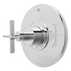 [D35105540RB.100] Percy Shower Trim Cross Handle - Brushed Nickel