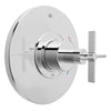 [D35105540RB.100] Percy Shower Trim Cross Handle - Brushed Nickel