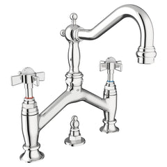 [D35107254RB.100] LANDFAIR CROSS BRIDGE FAUCET - Polished Chrome