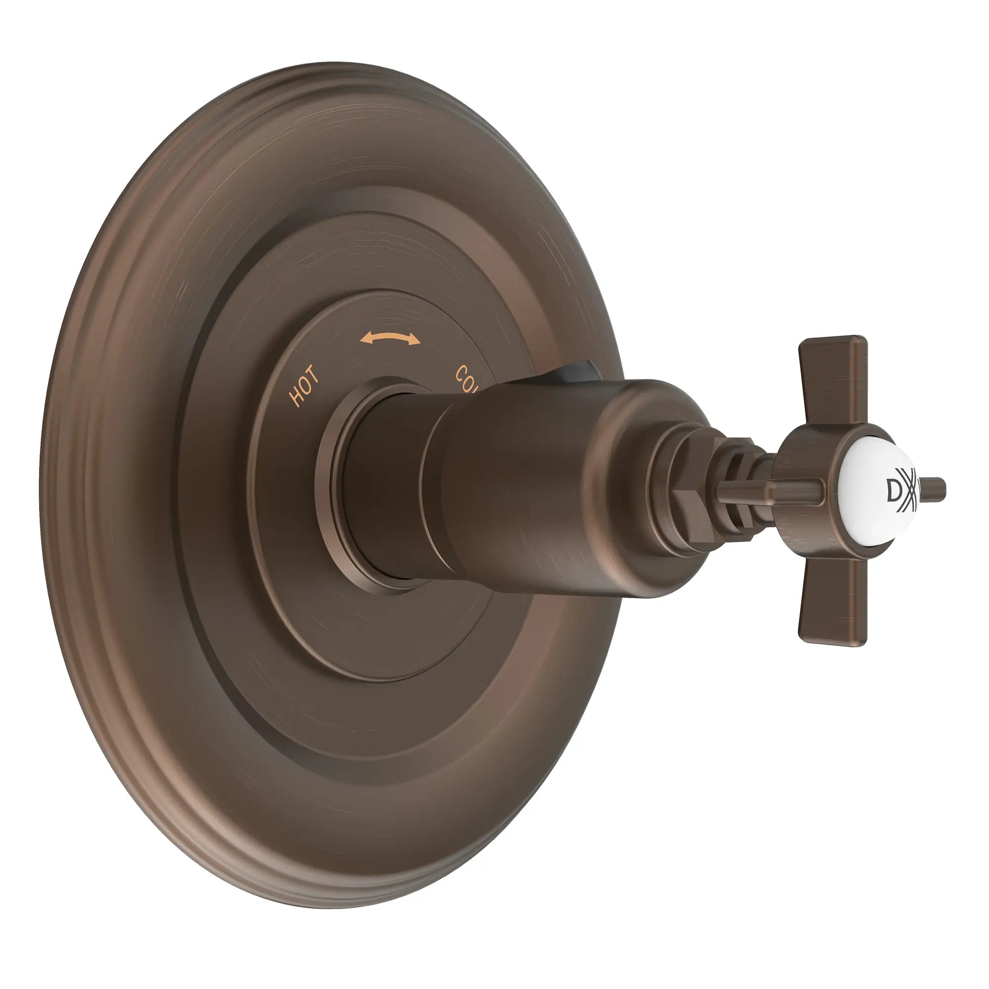 Landfair 1/2 Inch Or 3/4 Inch Thermostatic Valve Trim With Cross Handles // CARBON BRONZE // 94400_D35107514.110_CDNwebp.webp