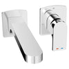 [D35109400RB.100] Equility® Single Handle Wall Mount Bathroom Faucet with Indicator Markings and Lever Handle - Polished Chrome