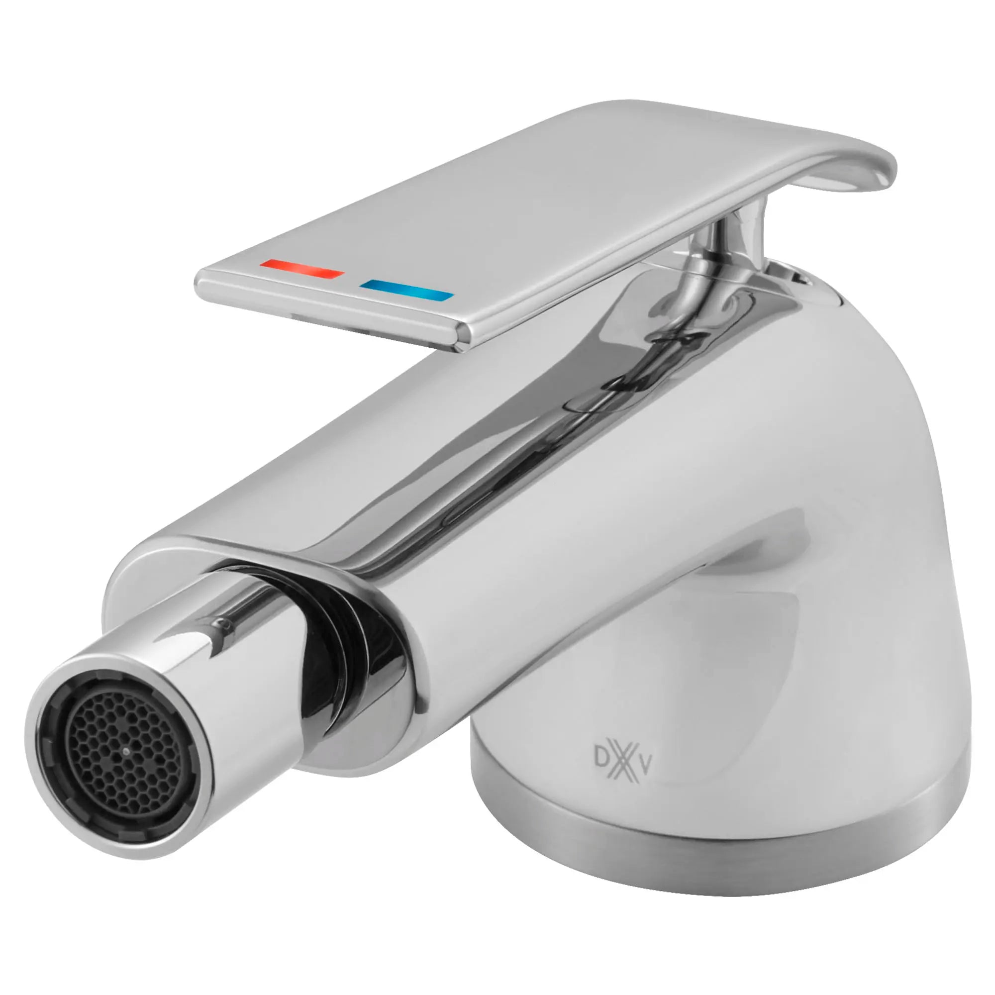DXV® Modulus Single Hole Bidet Faucet with Indicator Markings and Lever Handle // POLISHED CHROME // 95075_D35120012RB100_1_CDNwebp.webp