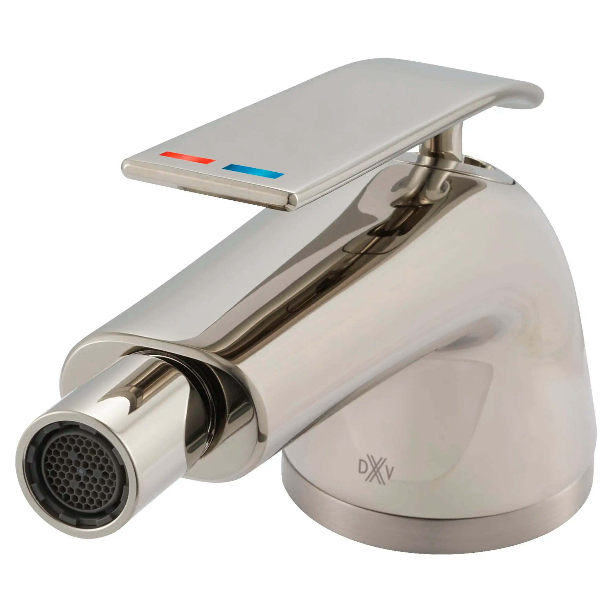 DXV® Modulus Single Hole Bidet Faucet with Indicator Markings and Lever Handle // PLATINUM NICKEL // 95107_D35120012RB150_1_CDNwebp.webp