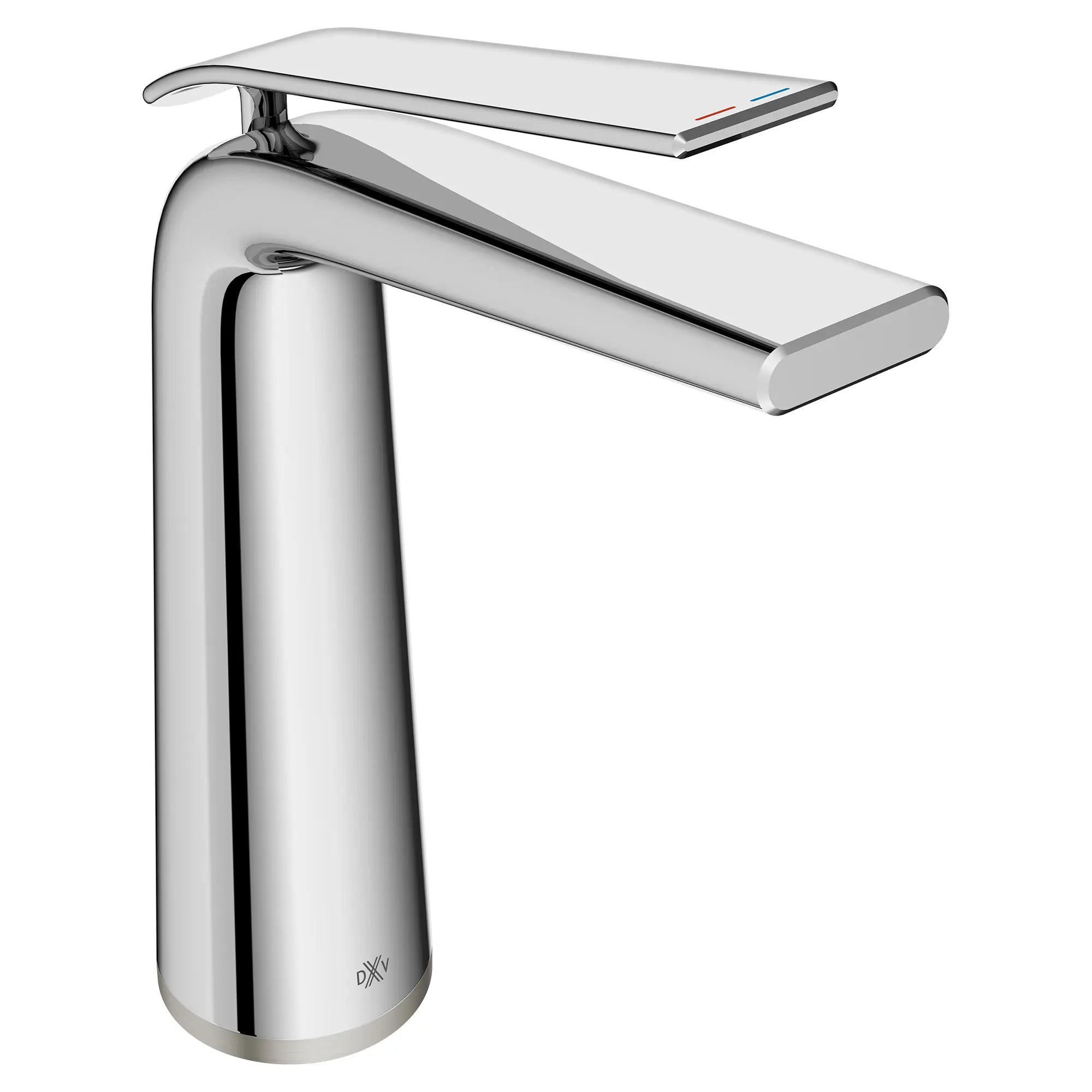 DXV® Modulus Single Handle Vessel Bathroom Faucet with Indicator Markings and Lever Handle // POLISHED CHROME // 95179_D35120152RB.100_CDNwebp.webp