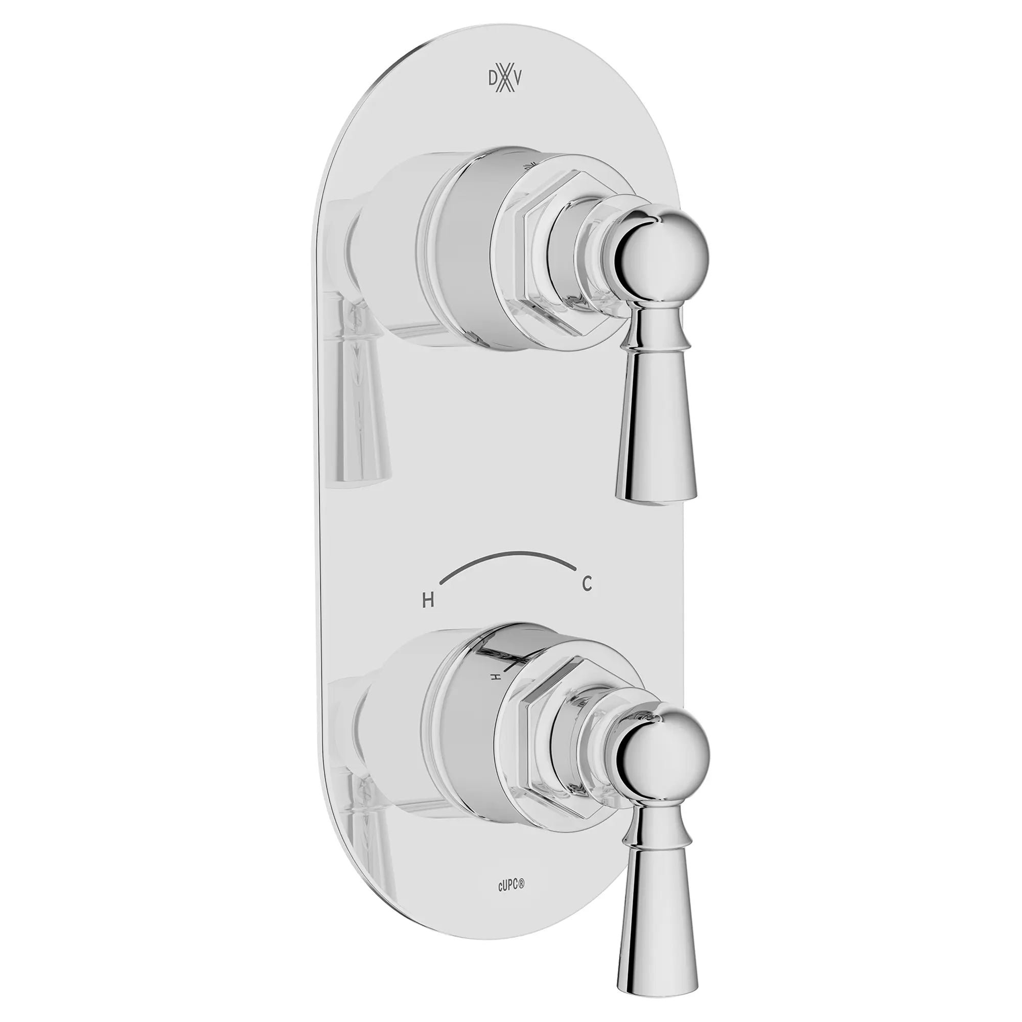 Oak Hill® 2-Handle Thermostatic Valve Trim Only with Lever Handles // POLISHED CHROME // 95753_D35155527.100_1_CDNwebp.webp