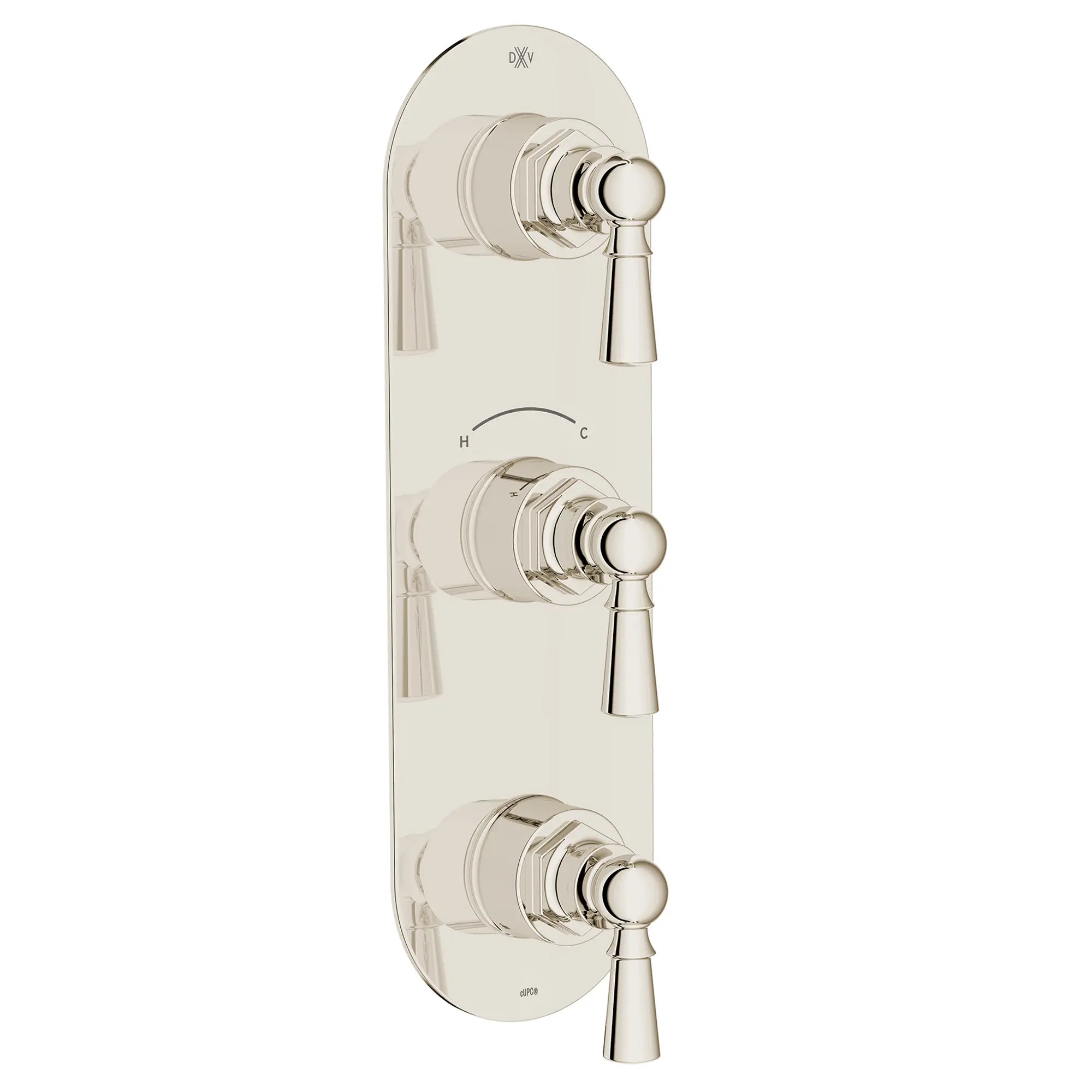 Oak Hill® 3-Handle Thermostatic Valve Trim Only with Lever Handles // PLATINUM NICKEL // 95805_D35155537.150_1_CDNwebp.webp