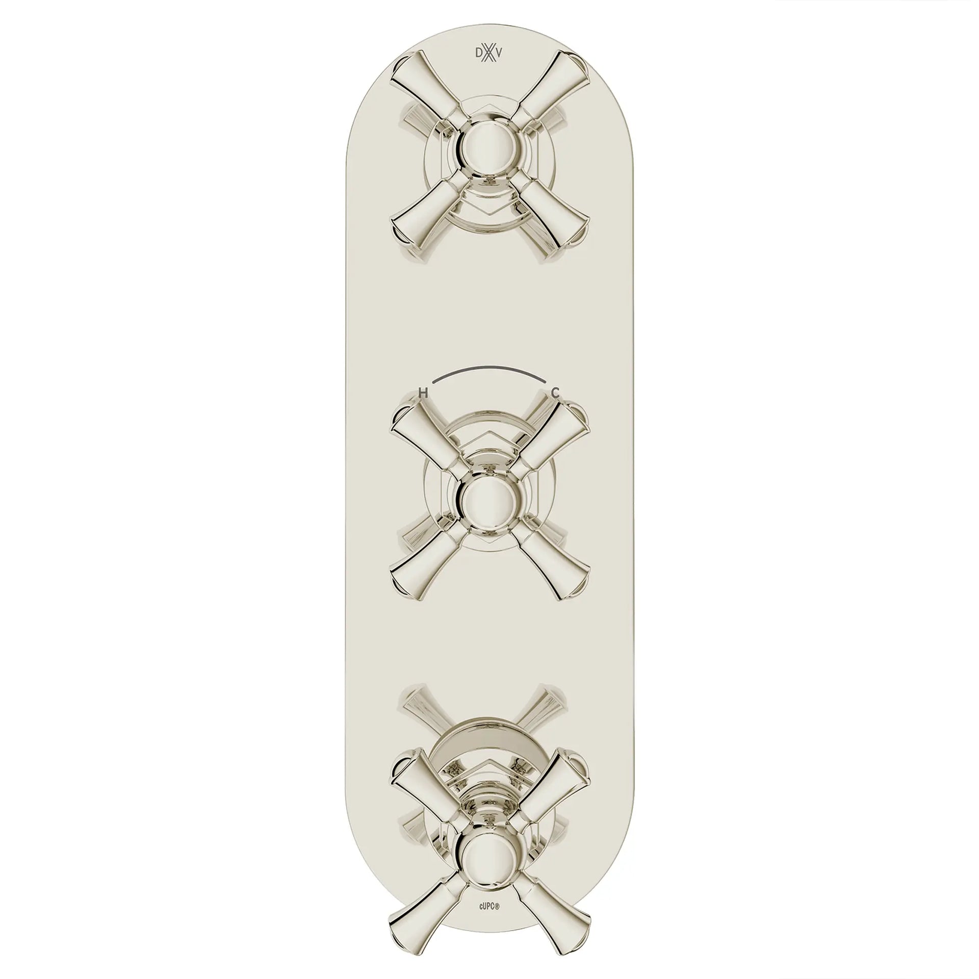 Oak Hill® 3-handle Thermostatic Valve Trim Only With Cross Handles