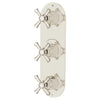 Oak Hill® 3-Handle Thermostatic Valve Trim Only with Cross Handles // PLATINUM NICKEL // 95829_D35155538.150_2_CDNwebp.webp