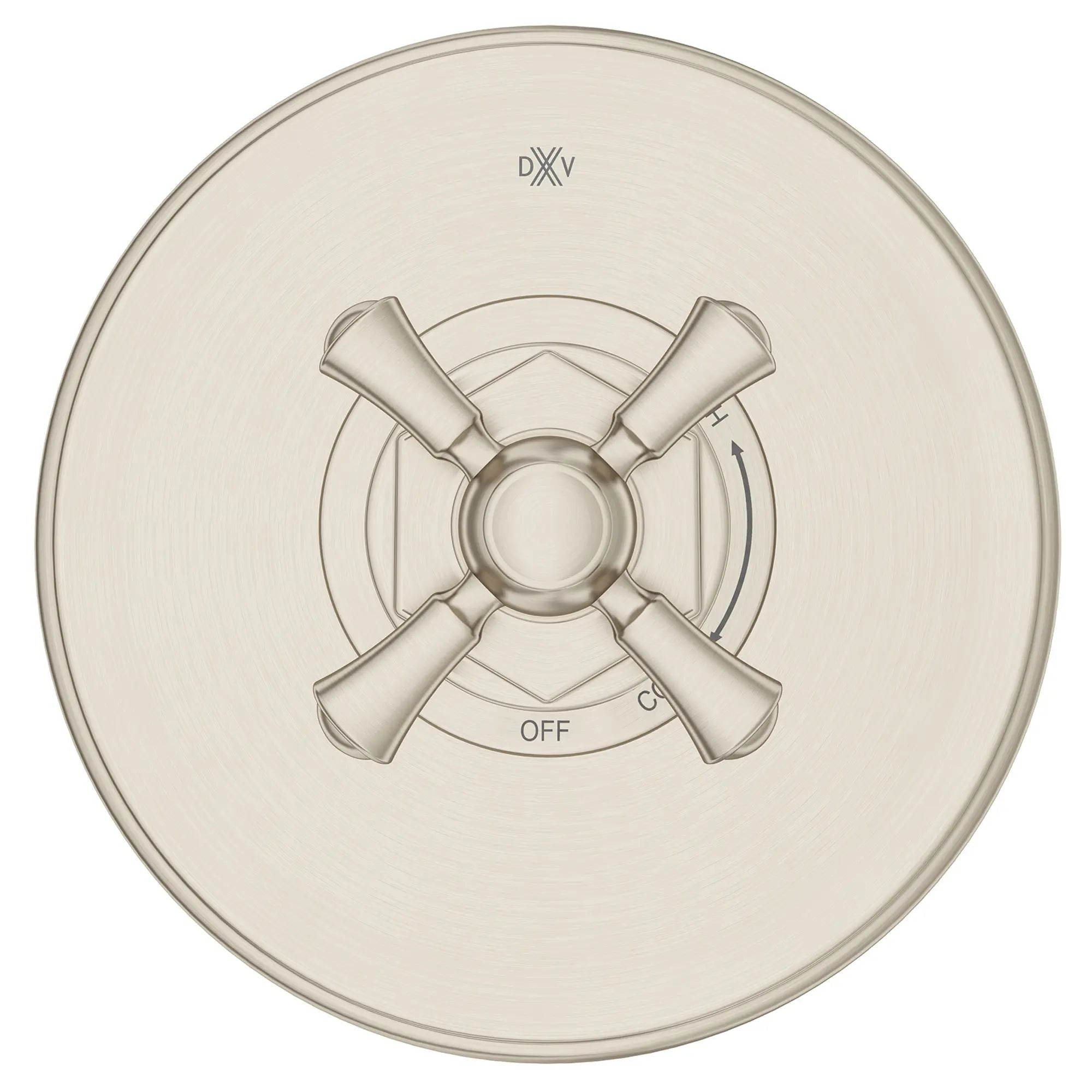 Oak Hill® Single Handle Pressure Balance Valve Trim Only with Cross Handle // BRUSHED NICKEL // 95839_D35155540.144_CDNwebp.webp