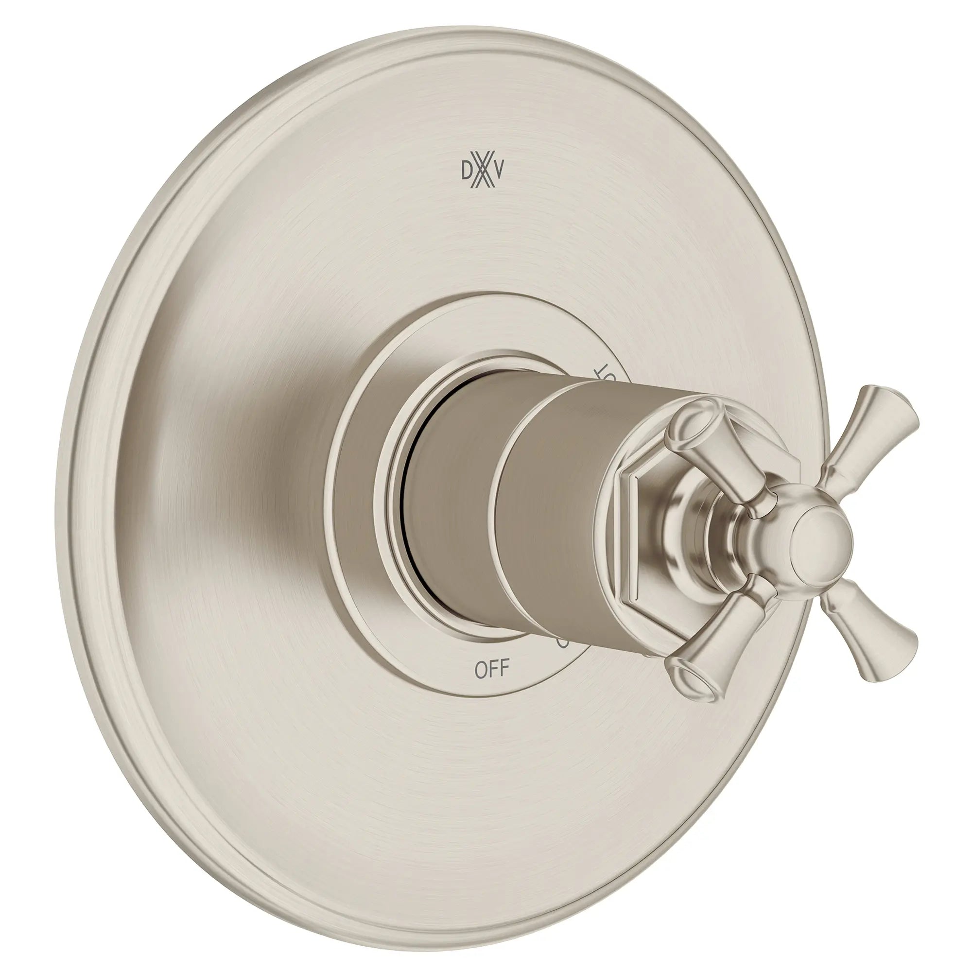 Oak Hill® Single Handle Pressure Balance Valve Trim Only with Cross Handle // BRUSHED NICKEL // 95842_D35155540.144_1_CDNwebp.webp