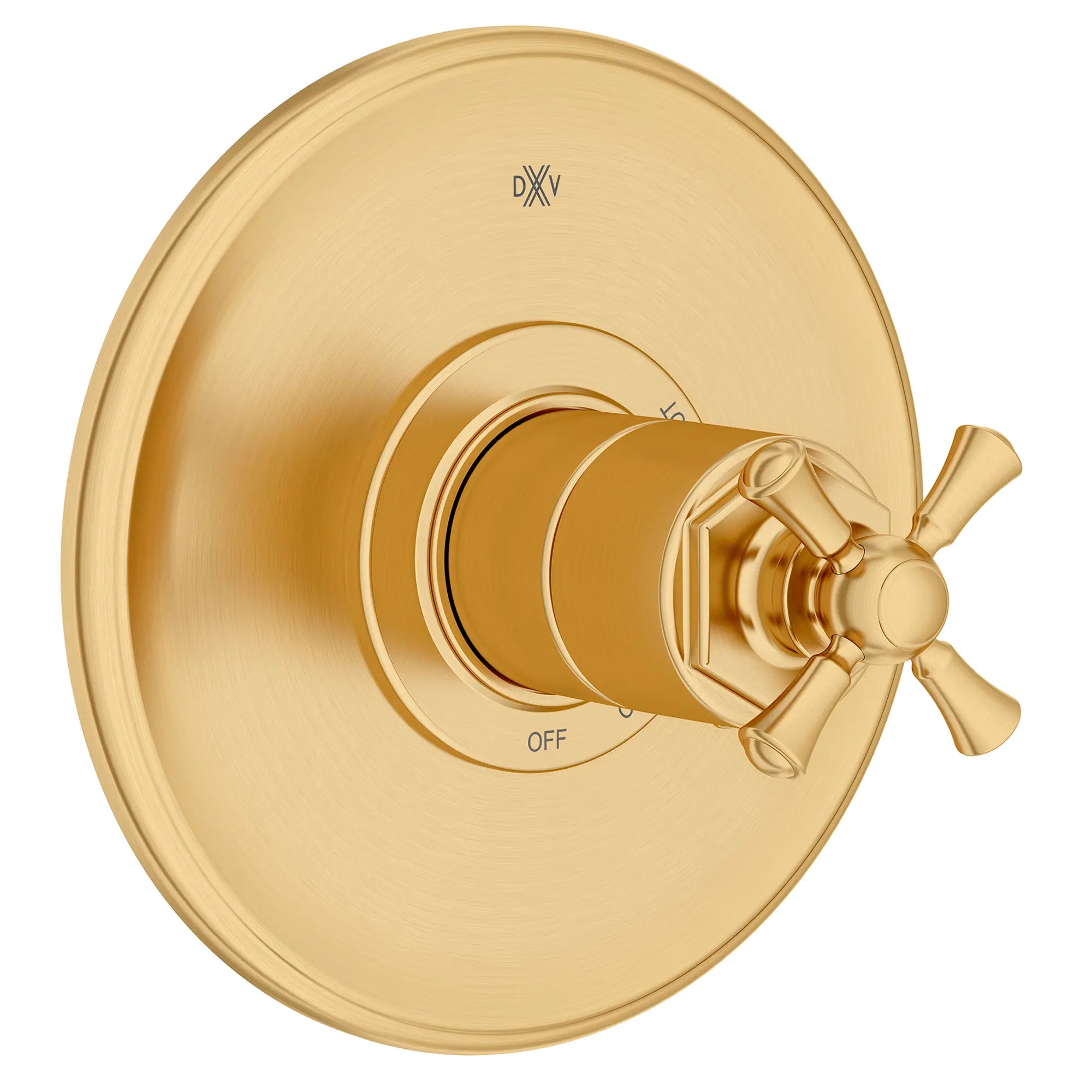 Oak Hill® Single Handle Pressure Balance Valve Trim Only with Cross Handle // SATIN BRASS // 95852_D35155540.427_1_CDNwebp.webp