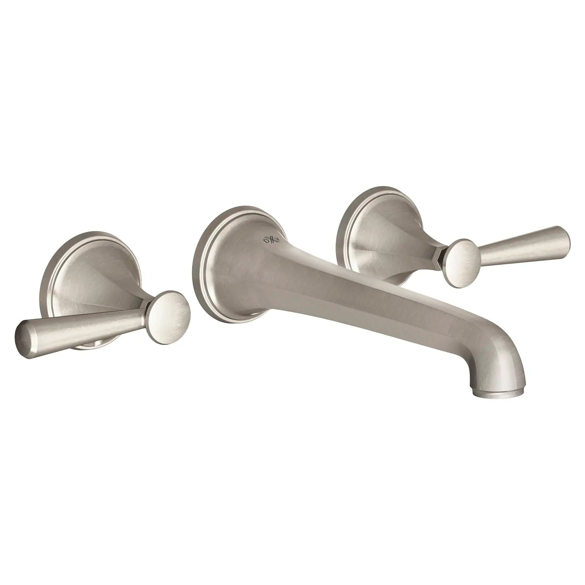 Fitzgerald 2-Handle Wall Mount Widespread Bathroom Faucet with Lever Handles // BRUSHED NICKEL // 96000_D35160450144_CDNwebp.webp