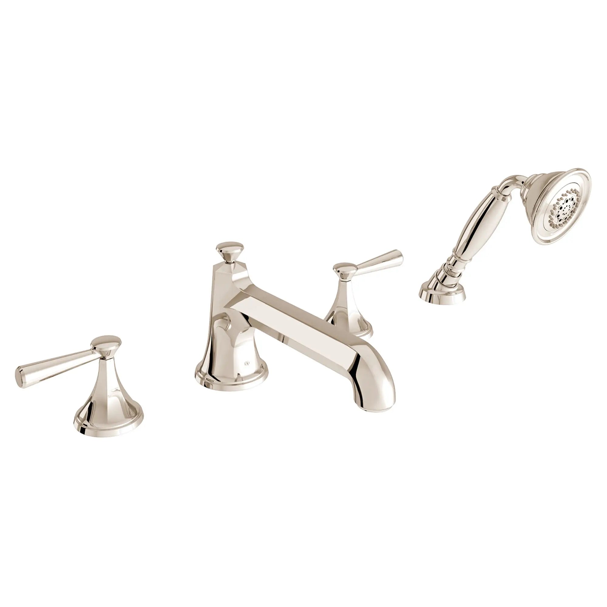 Fitzgerald 2-Handle Deck Mount Bathtub Faucet with Hand Shower and Lever Handles // PLATINUM NICKEL // 96062_D35160900150_CDNwebp.webp
