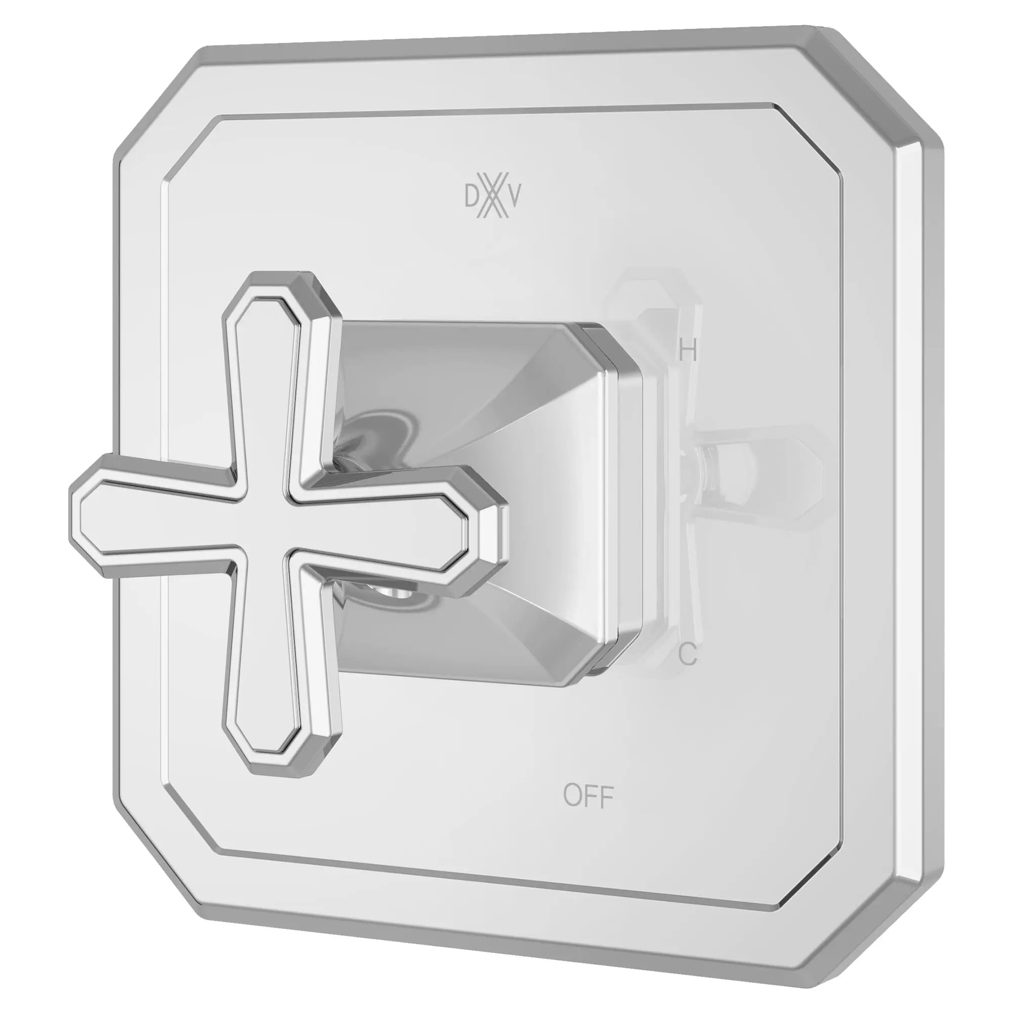 Belshire® Single Handle Pressure Balance Valve Trim Only with Cross Handle // POLISHED CHROME // 96221_D35170520100_2_CDNwebp.webp