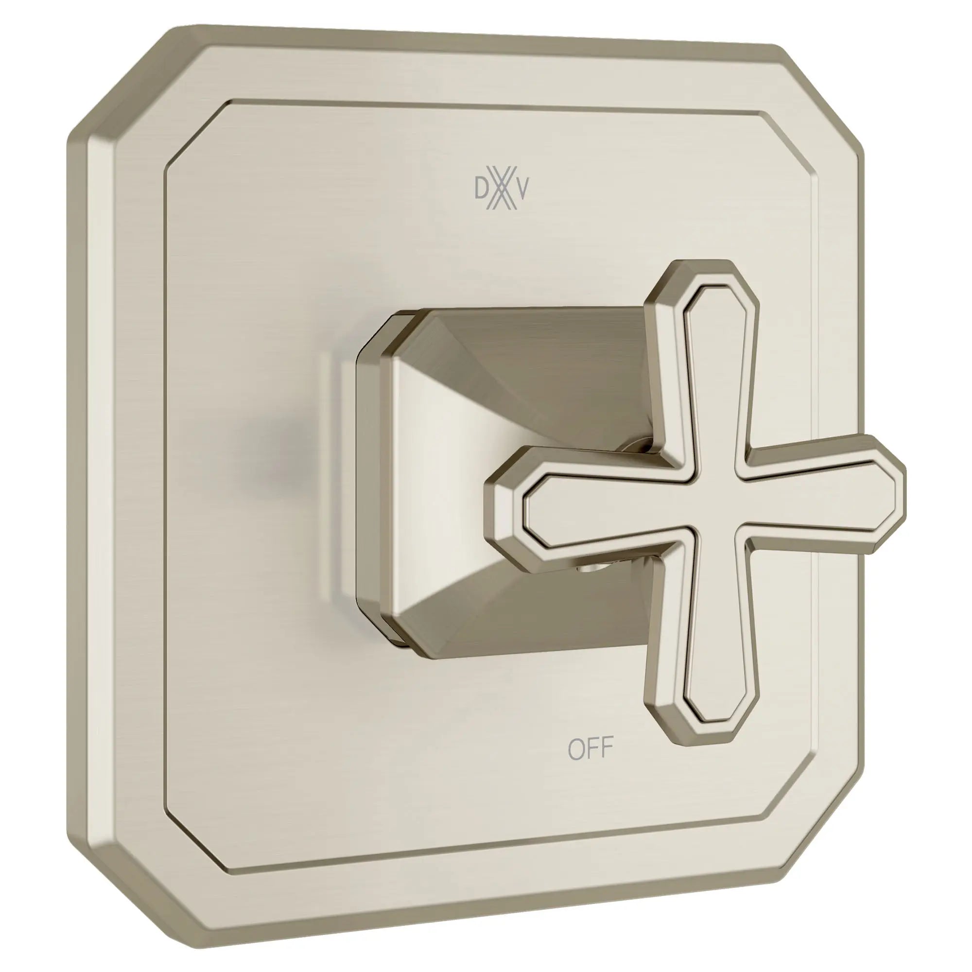 Belshire® Single Handle Pressure Balance Valve Trim Only with Cross Handle // BRUSHED NICKEL // 96224_D35170520144_1_CDNwebp.webp