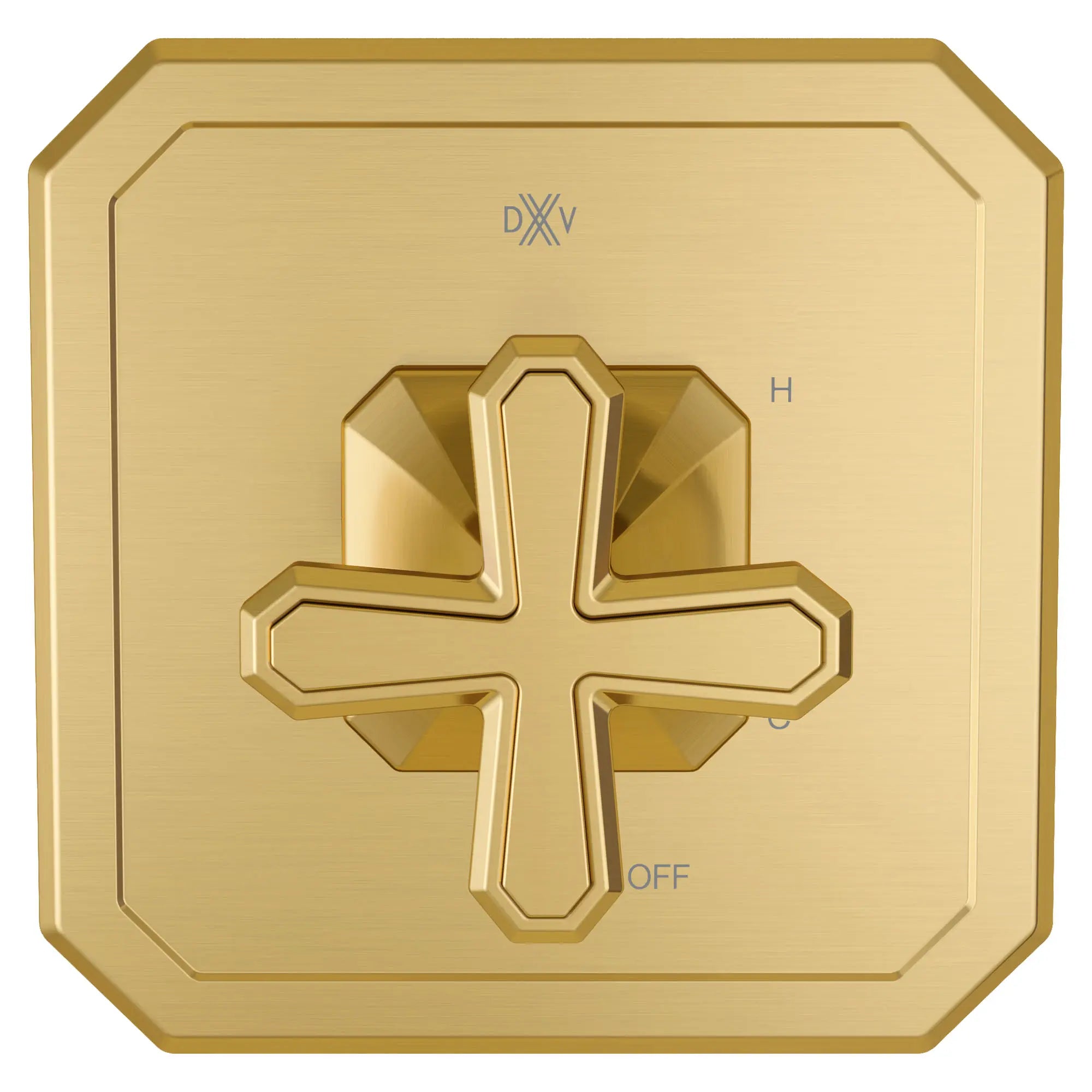 Belshire® Single Handle Pressure Balance Valve Trim Only with Cross Handle // SATIN BRASS // 96236_D35170520427_CDNwebp.webp