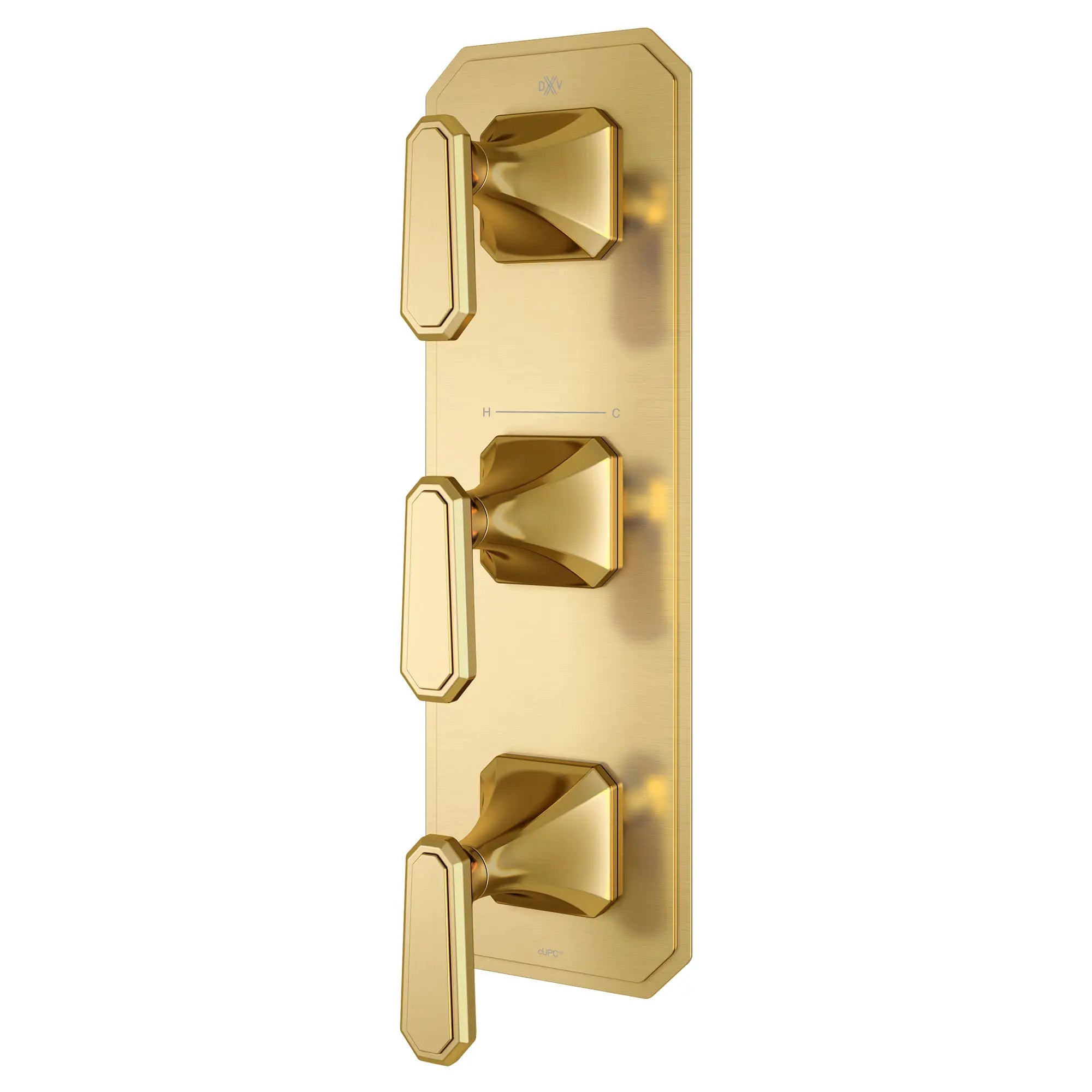 Belshire® 3-Handle Thermostatic Valve Trim Only with Lever Handles // SATIN BRASS // 96330_D35170537427_2_CDNwebp.webp