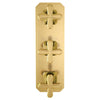 Belshire® 3-Handle Thermostatic Valve Trim Only with Cross Handles // SATIN BRASS // 96358_D35170538427_CDNwebp.webp