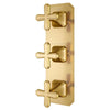 Belshire® 3-Handle Thermostatic Valve Trim Only with Cross Handles // SATIN BRASS // 96362_D35170538427_2_CDNwebp.webp