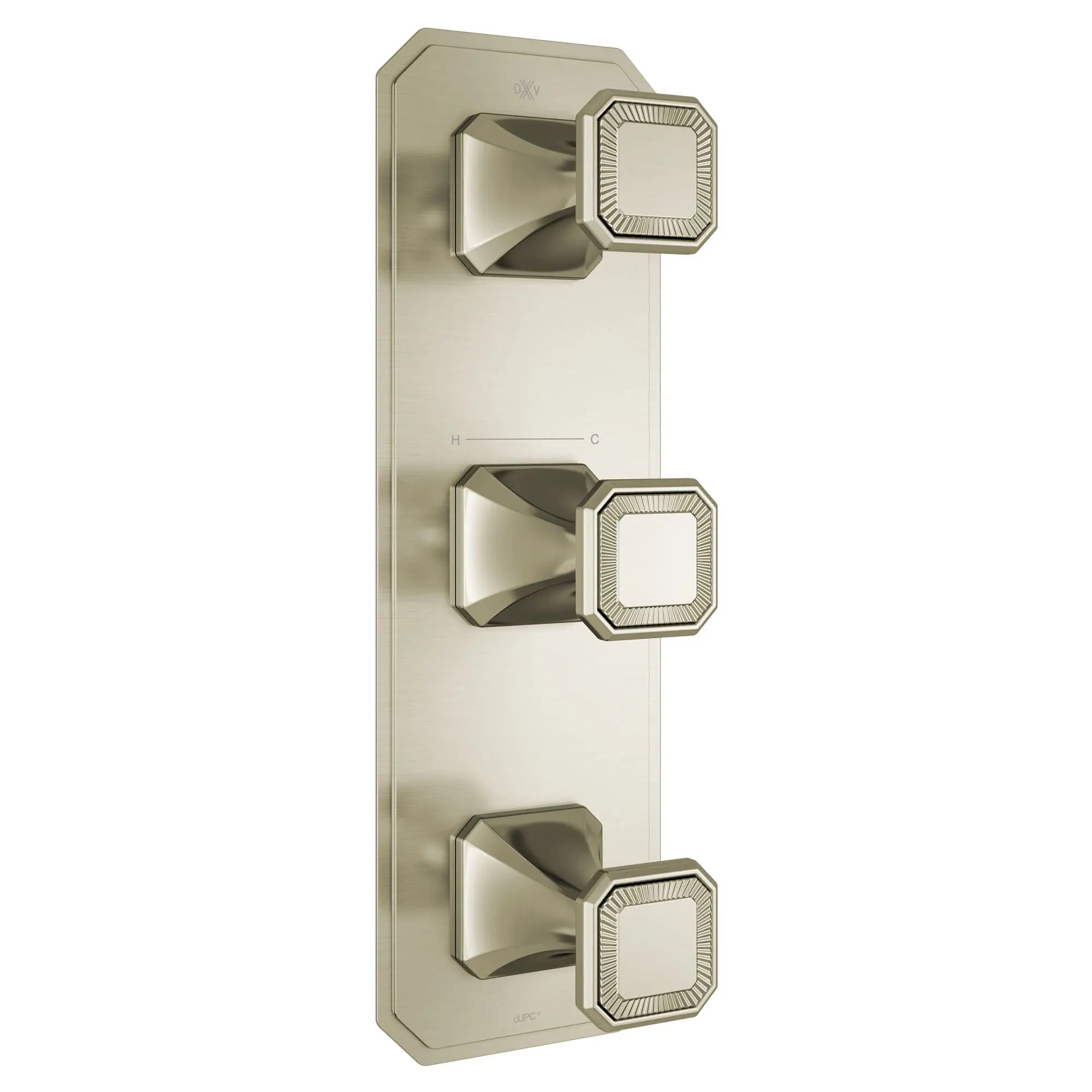 Belshire® 3-Handle Thermostatic Valve Trim Only with Cushion Handles // BRUSHED NICKEL // 96374_D35170539144_1_CDNwebp.webp