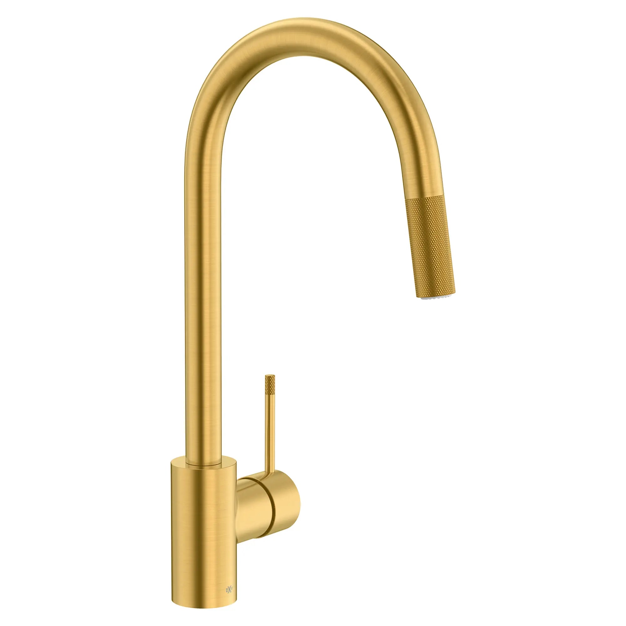 Etre® Single Handle Pull-Down Kitchen Faucet with Lever Handle // SATIN BRASS // 96970_D35404300.427_CDNwebp.webp